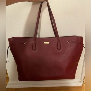 Kate Spade Large Tote Maroon Leather